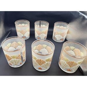 Vintage Stotter Plastic Tumblers Set‎ of 6 Golden Girls Lanai Cups w/ Box